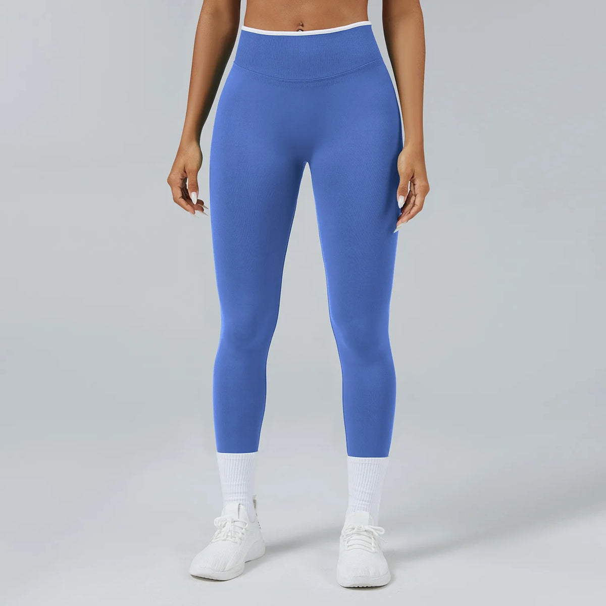 Women's Mid-Waist Seamless Yoga Leggings Push-Up Sports Fitness Running Pants Hip Lift High Elastic Gym Leggings Sport Leggings