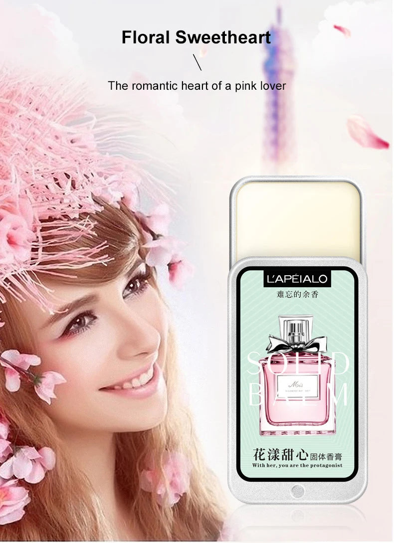 Woman Body Pheromone Perfume Solid Balm Long Lasting Fragrance Light Fragrance Portable Solid Perfume Balm