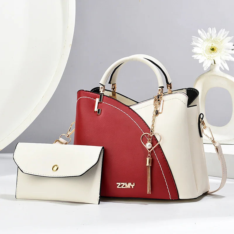 Elegant Handbag for Women Luxury Designer Top-Handle Bags High Quality PU Leather Ladies Shoulder Crossbody Bag Casual Tote Sac