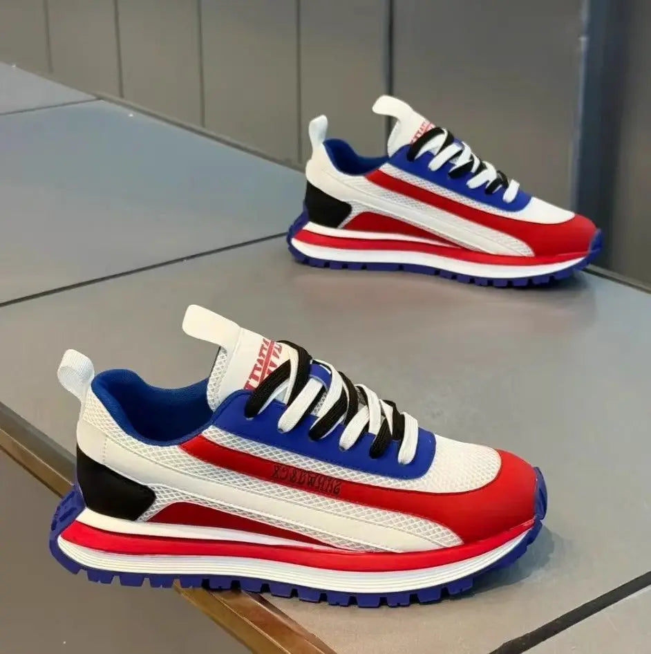 Chaussures décontractées en maille à lacets pour homme