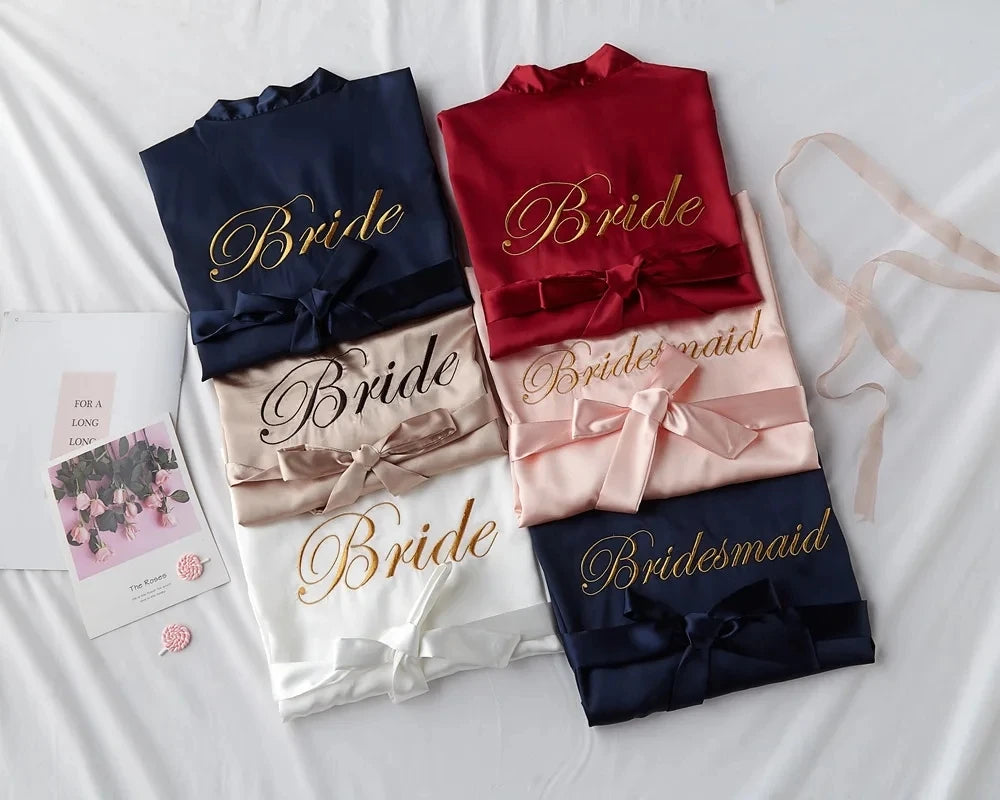 Bride with Team Bride Robe Bride To Be Bridal Shower Bachelorette Party Wedding Decoration Wedding Hen Party Bridesmaid Gift