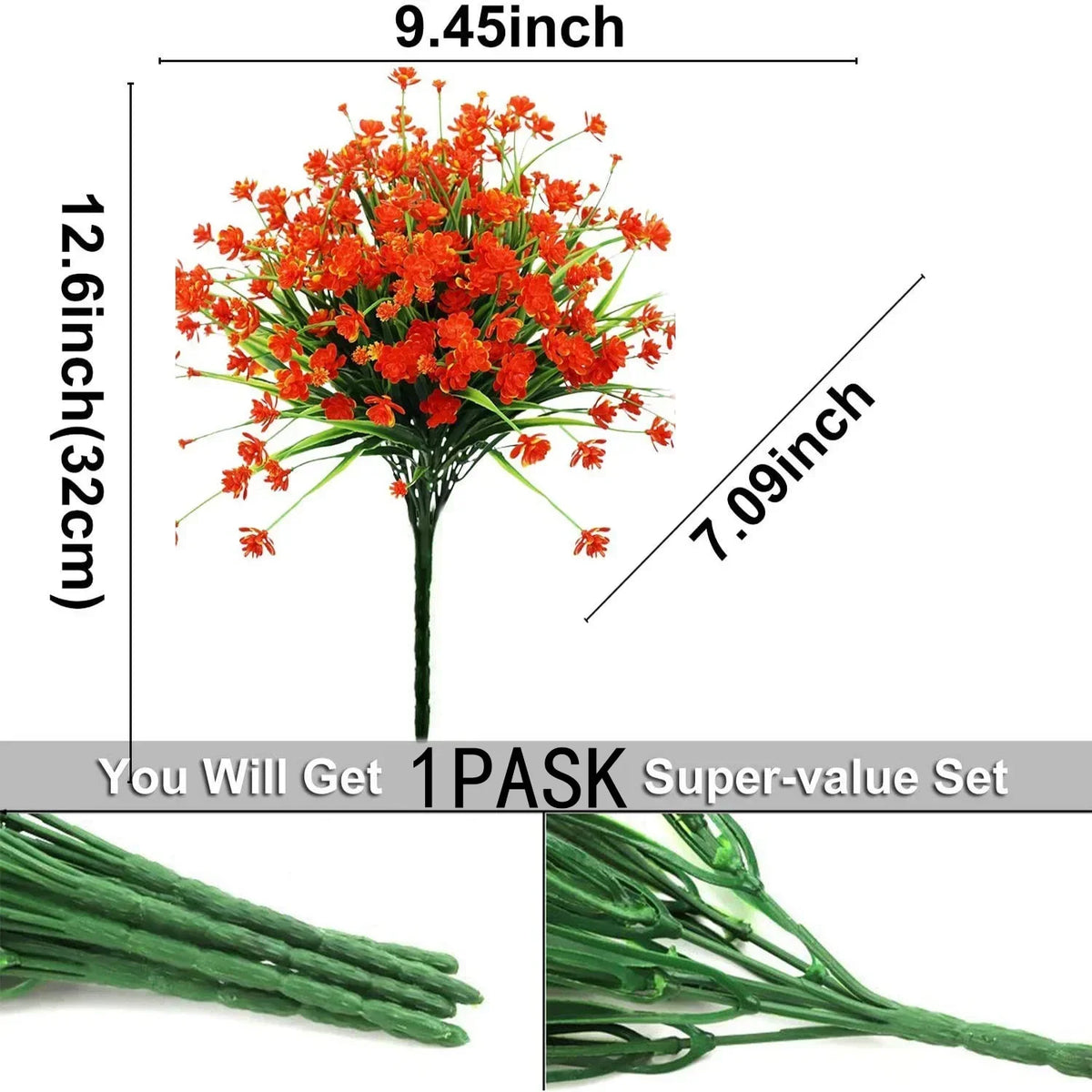Plantes Artificielles Extérieur Résistant UV | Arbustes Plastique | Décor Intérieur & Extérieur