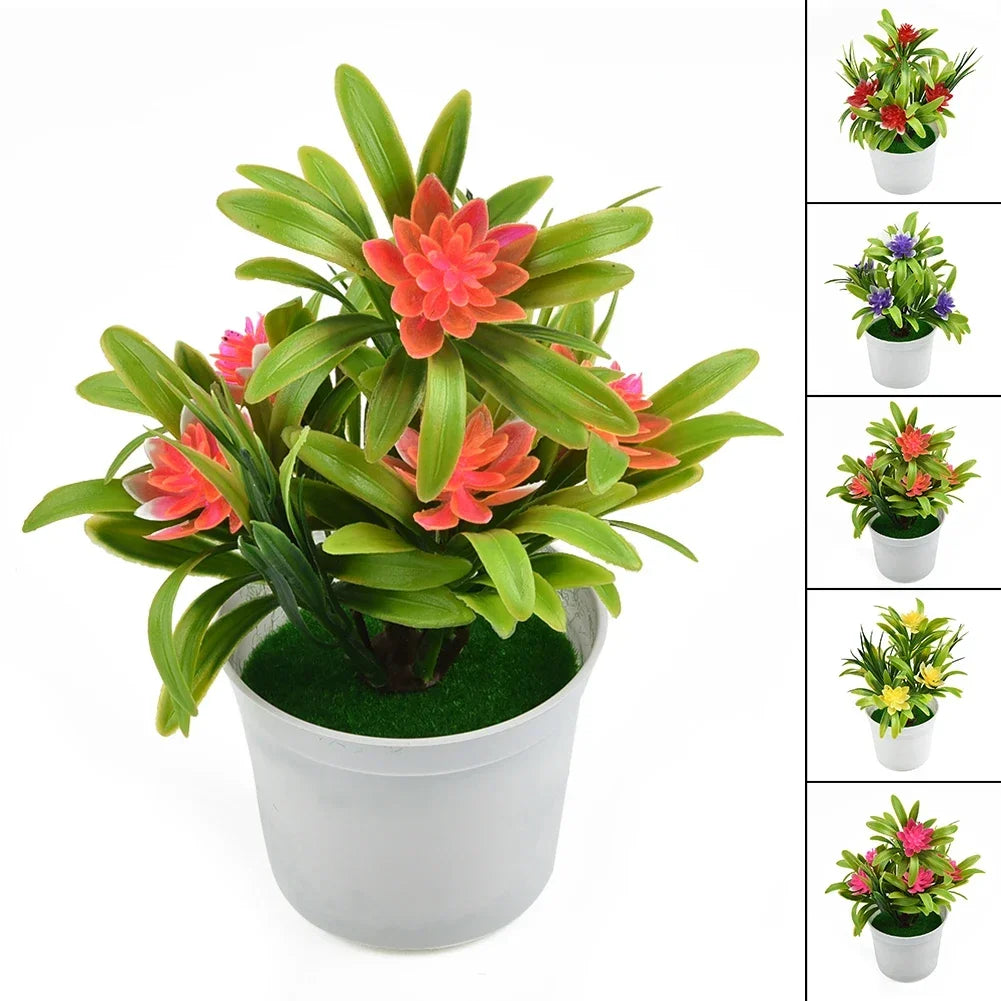 Plante Artificielle Réaliste en Pot | Décor Maison, Bureau & Mariage | Bonsaï Extérieur & Intérieur