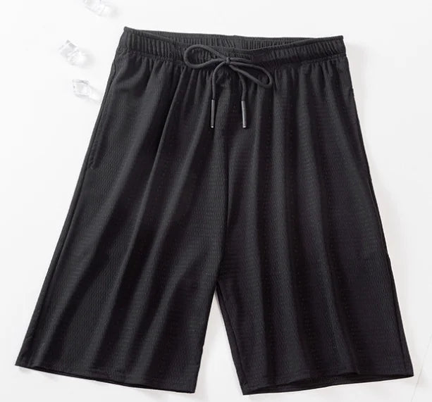 Short uni en polyester pour homme | Style décontracté