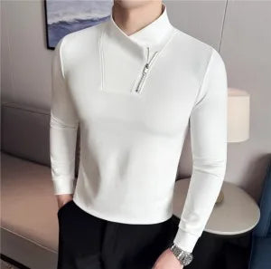 Men's T Shirts Autumn Winter New Turtleneck Long Sleeve T-Shirts For Men Clothing 2025 Slim Fit Casual Basic Tee Shirt Homme 5XL