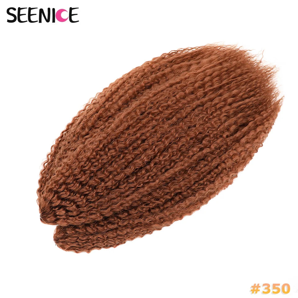 Extensions Crochet Kinky Curly Twist | Ombre Blonde | Water Wave | Synthétique | 20 Pouces | Femme