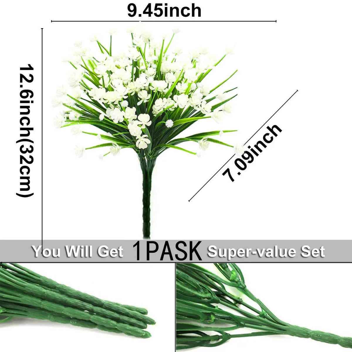 Plantes Artificielles Extérieur Résistant UV | Arbustes Plastique | Décor Intérieur & Extérieur