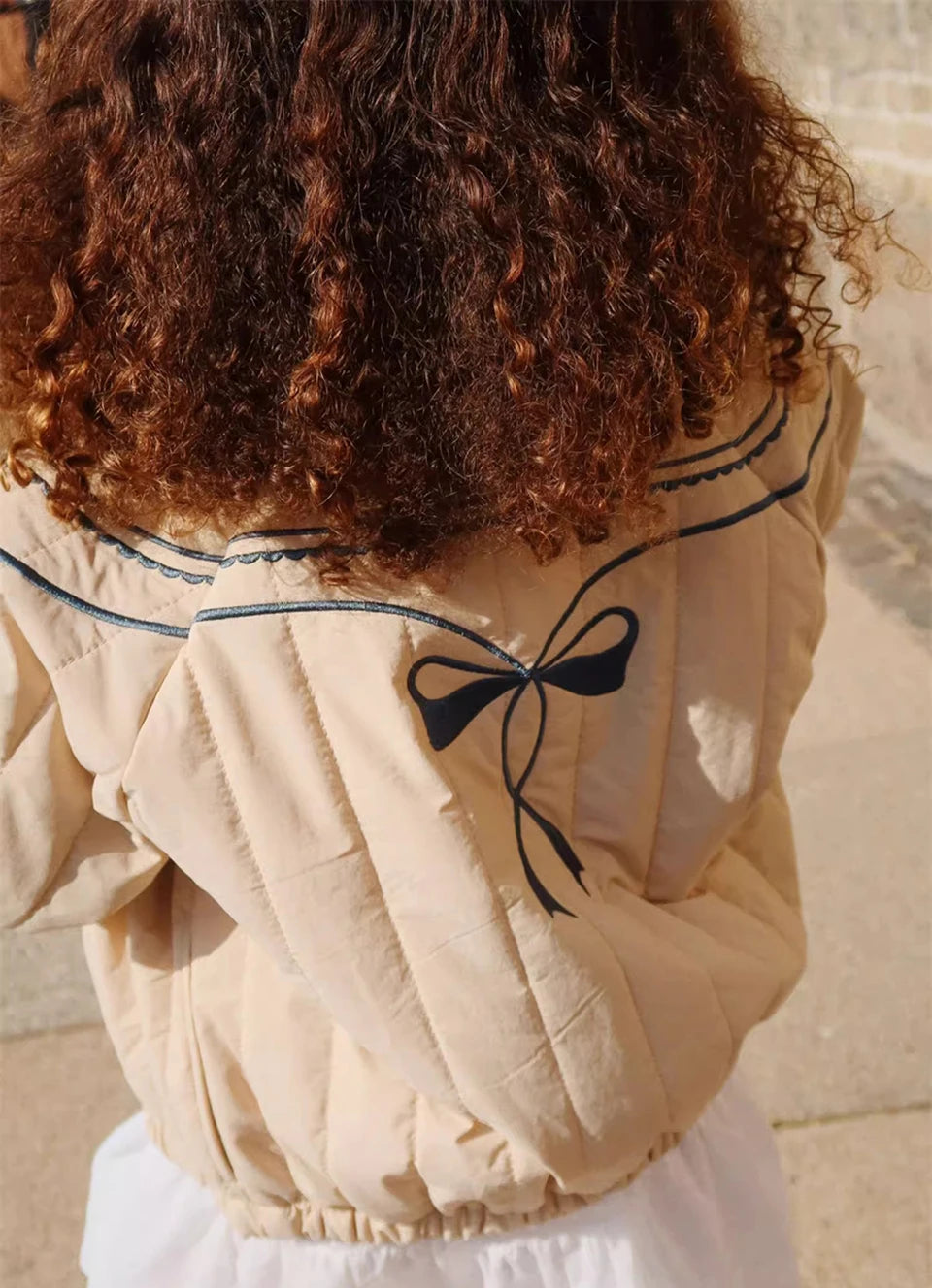 Manteau Polaire Paillettes Fille | Laine d'Agneau | Broderie Garçon | Vêtement Enfant Hiver