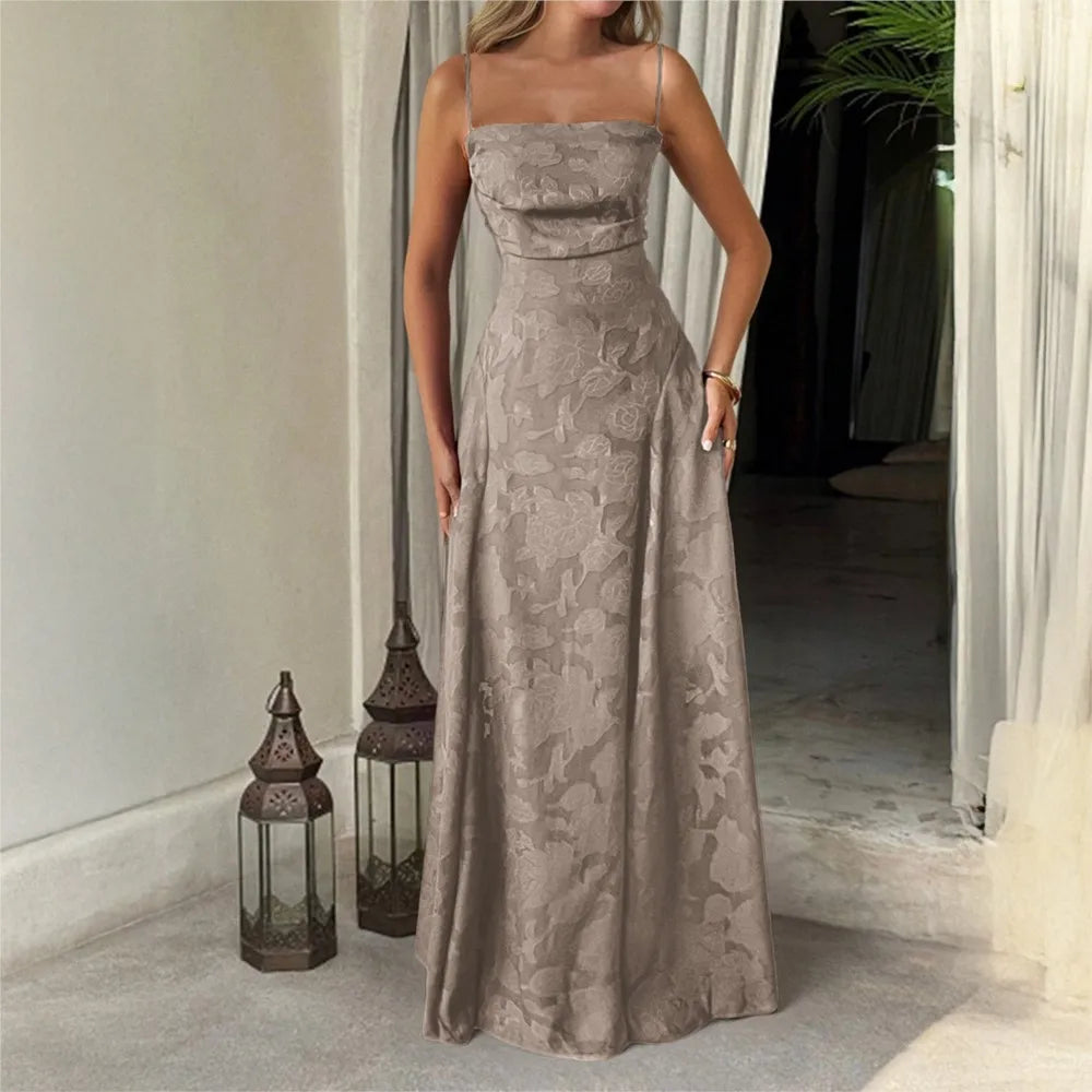 Women's Dresses Solid Color Printed Tube Top Sleeveless Suspender Sexy Robe Wedding Banquet Date Confession Date Party Vestidos