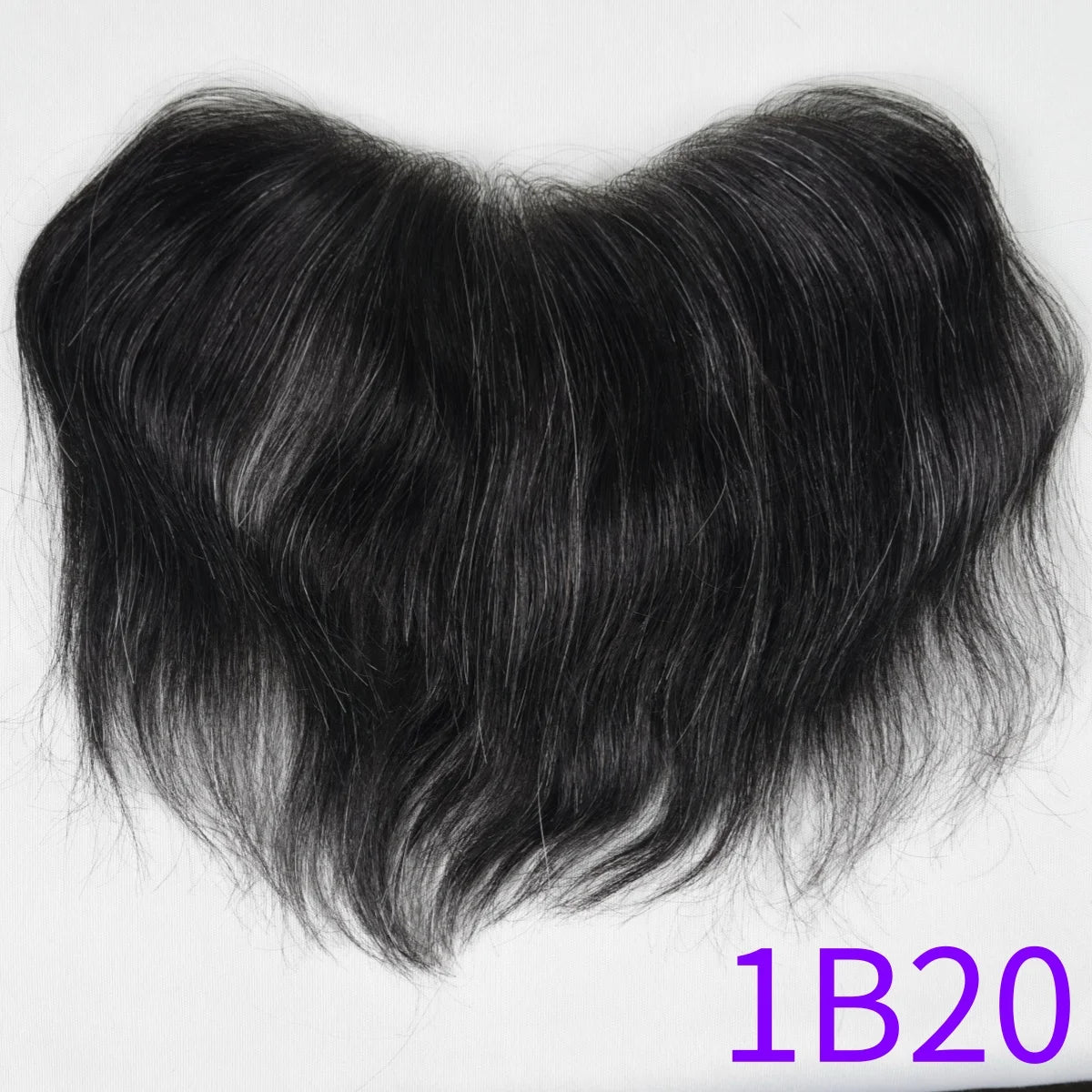 Hotsale 100% Human Hair Piece Men Topper  V Loop Super Thin Skin PU Front Line Forehead System Toupee Patch Wig for Men