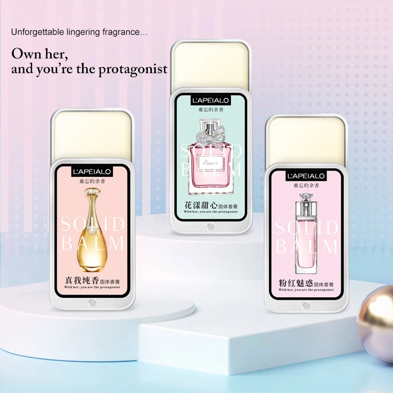 Woman Body Pheromone Perfume Solid Balm Long Lasting Fragrance Light Fragrance Portable Solid Perfume Balm
