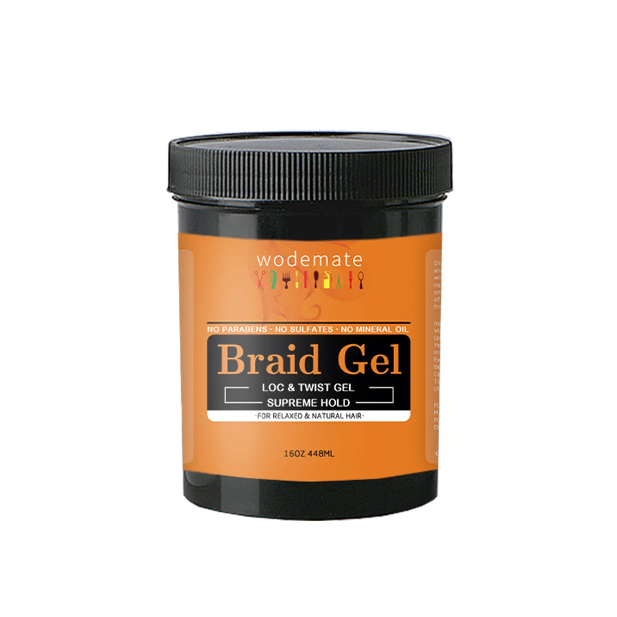 Braid Gel for Perfectly Styled Braids Twists Long Lasting Hair Braiding Gel Styling Control Smooth Non-Flaking Twist Styling Wax