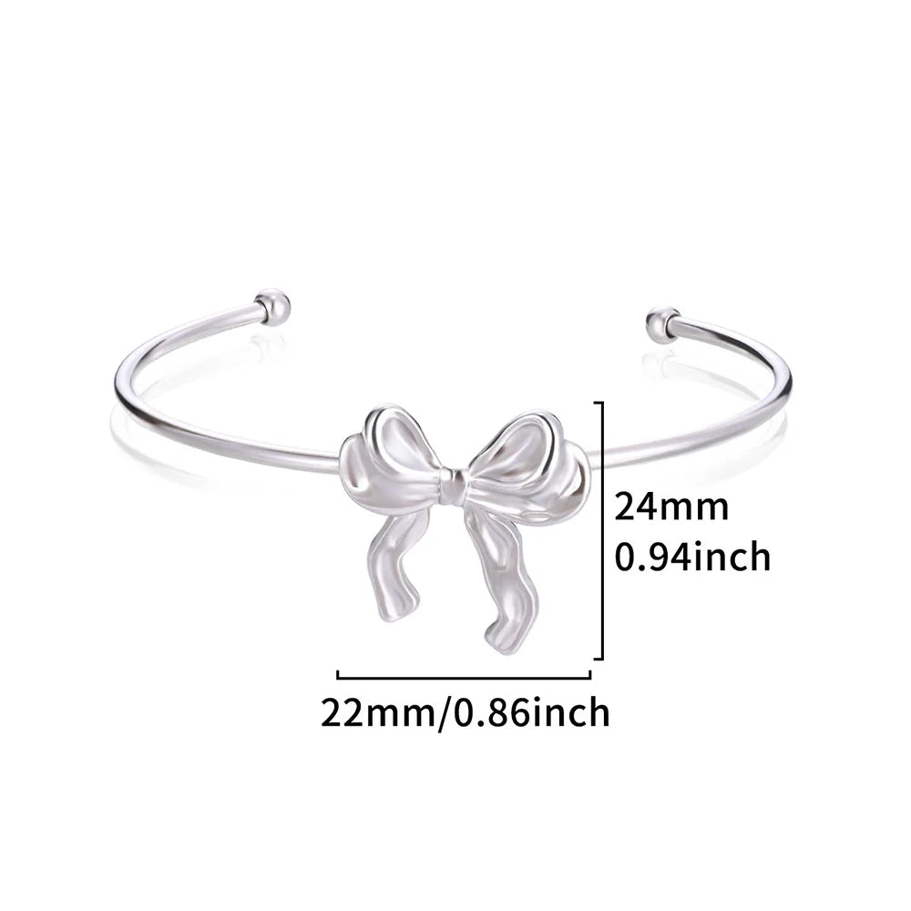 Exquisite Classic Bump Pattern Opening Bangles Bracelet For Women Cuff Bracelet Gold Color Stainless Steel Hand Ornament Gift