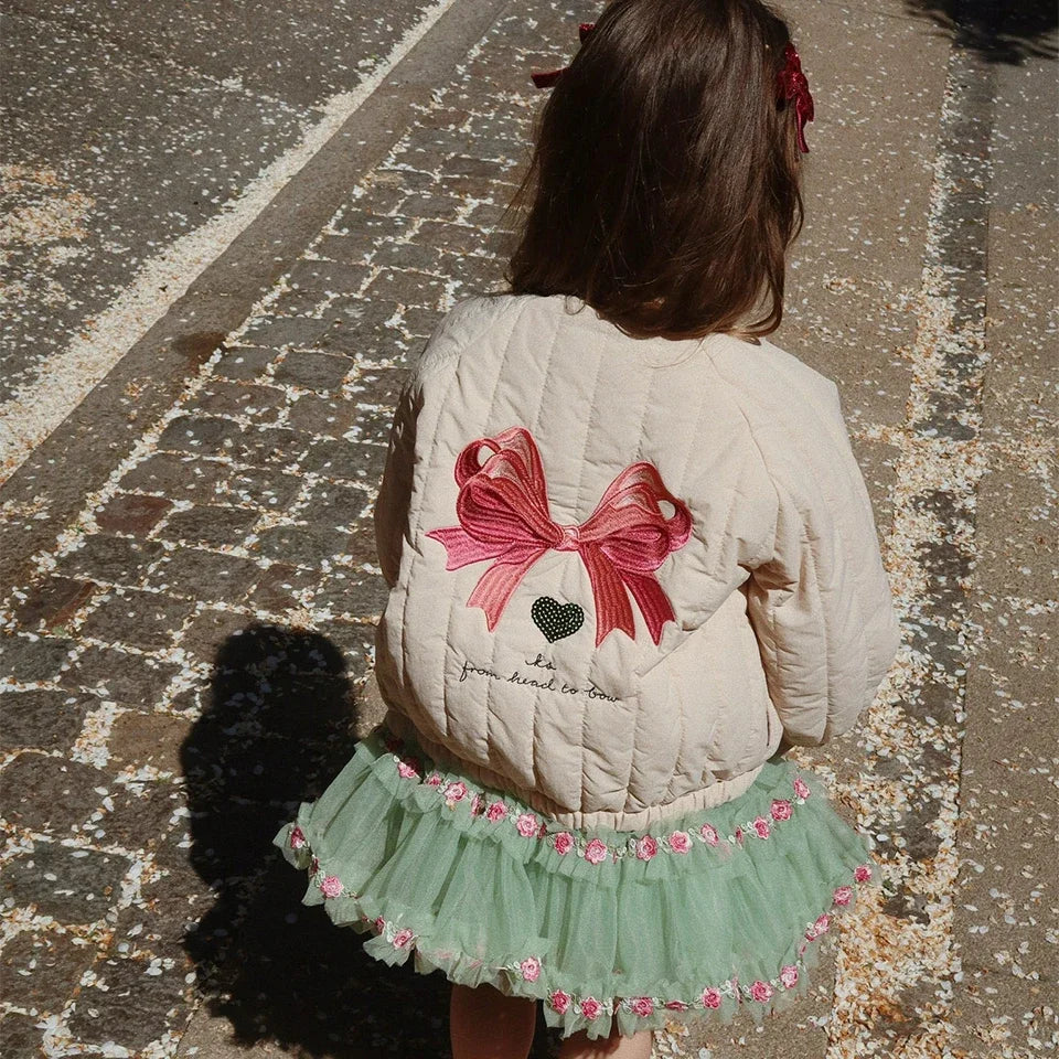 Manteau Polaire Paillettes Fille | Laine d'Agneau | Broderie Garçon | Vêtement Enfant Hiver