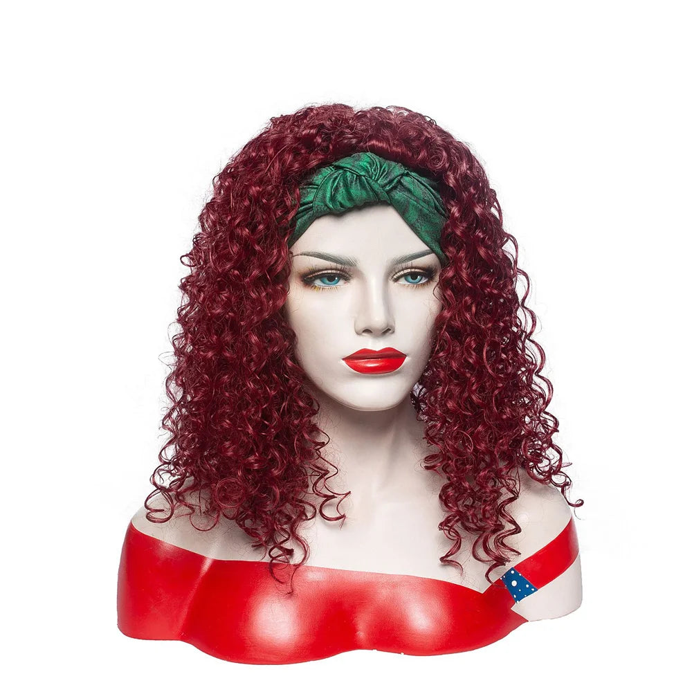 Perruque Headband Tresses Africaines Synthétique | 3 Brins | Queue de Cheval | Couvre-Cheveux | Fibre | Femme