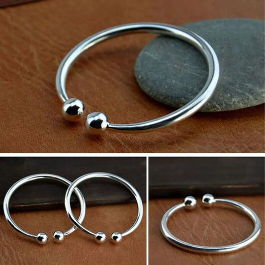 Best Quality Wholesale Silver Plated Bracelet Adjustable Bangles Fashion Jewelry Men's/Women's