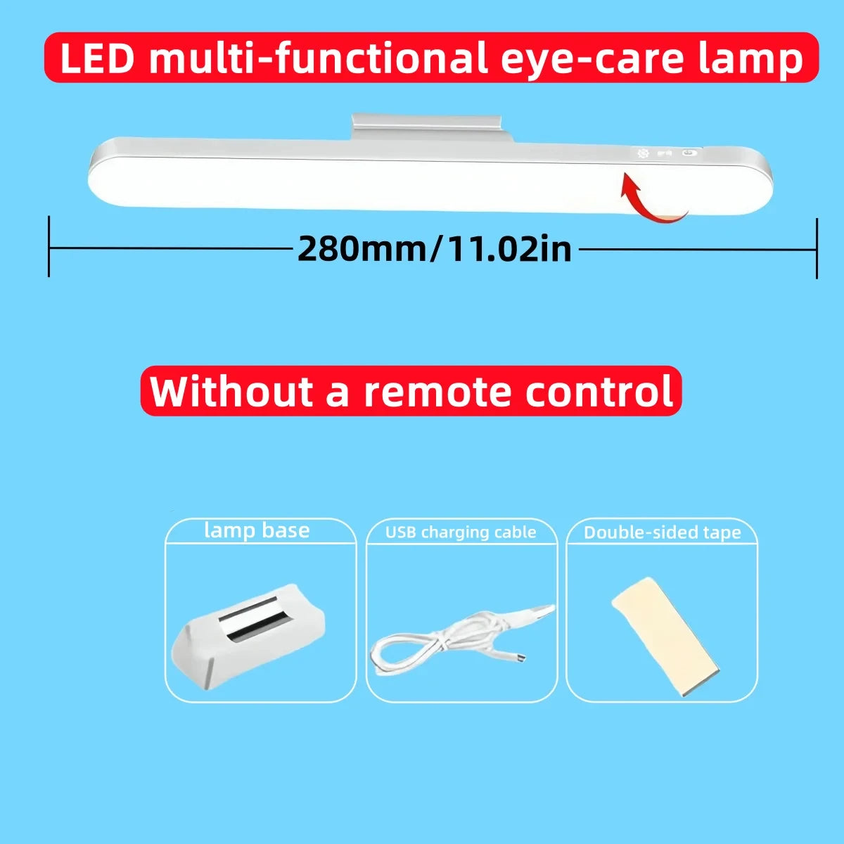 Lampe LED Magnétique Suspendue Rechargeable USB | 3 Couleurs Dimmable | Lecture, Placard & Armoire