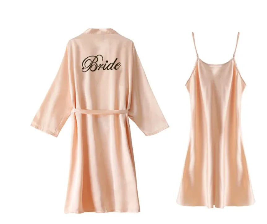 Bride with Team Bride Robe Bride To Be Bridal Shower Bachelorette Party Wedding Decoration Wedding Hen Party Bridesmaid Gift