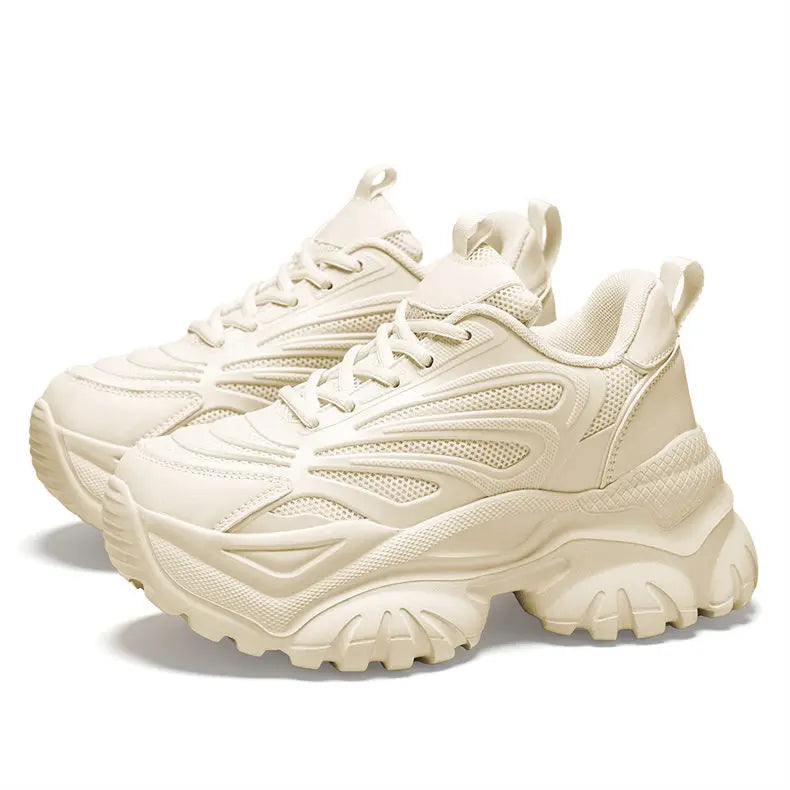 Sneakers Chunky Femme Tendance | Semelle Plateforme Respirante | Rehaussante | Printemps-Automne