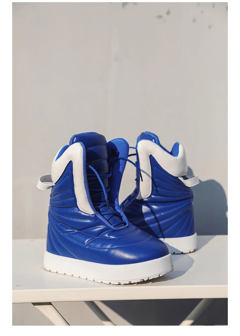 Chaussures Hiver Homme 2025 | Pantoufles Chaudes Imperméables | Peluche Antidérapant | Sneakers Neige