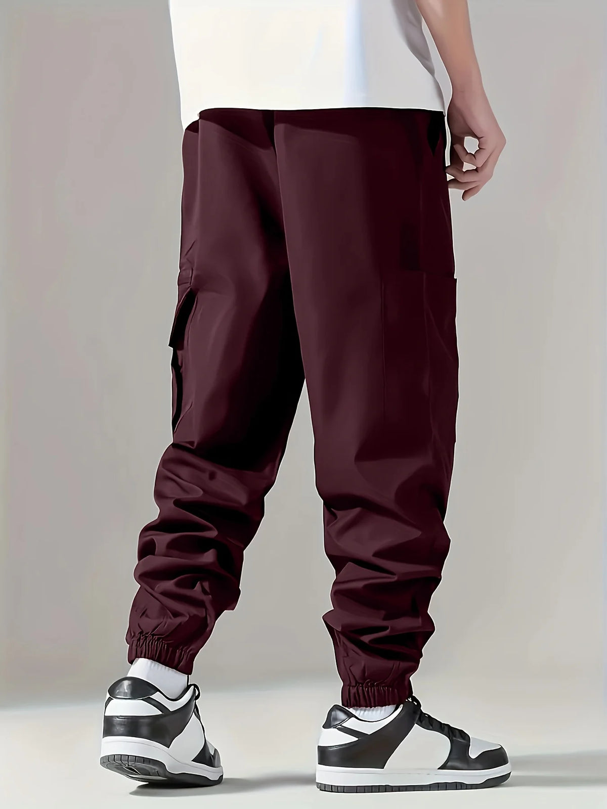 Men's Cargo Pants, Thin Trousers, Comfortable and Breathable, Outdoor Casual, Wearable, Running, Cycling, Multi-pocket 004