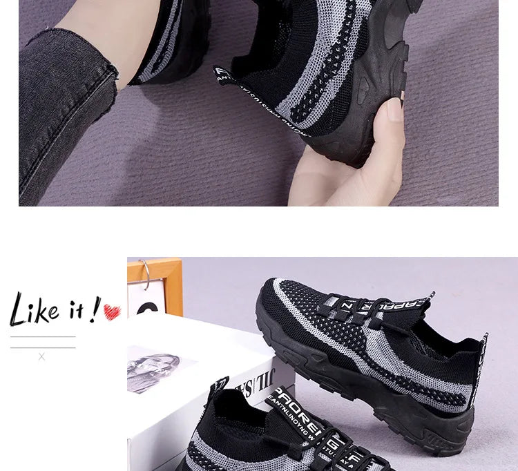 Sneakers Chunky Femme 2025 | Mesh Respirant Semelle Souple | Running & Sport Casual Printemps-Automne