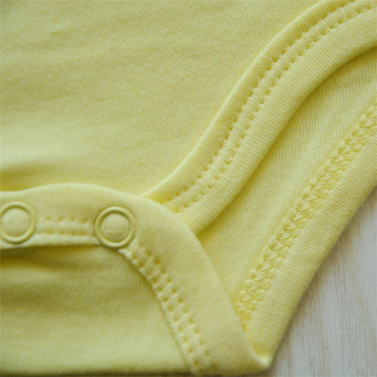 Lot 3 Bodys Bébé | 100% Coton | Nouveau-Né Été | Combinaison Romper | Blanc (v1)