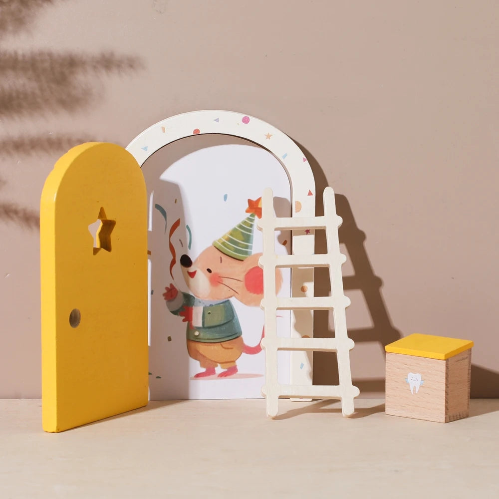 Porte Miniature Fée en Bois | Décoration Chambre Enfant & Jardin | Accessoire Conte de Fées