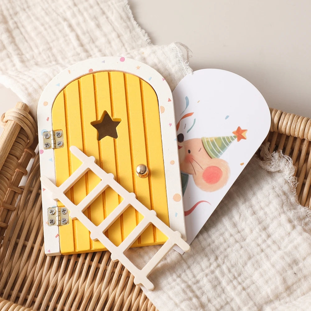 Porte Miniature Fée en Bois | Décoration Chambre Enfant & Jardin | Accessoire Conte de Fées