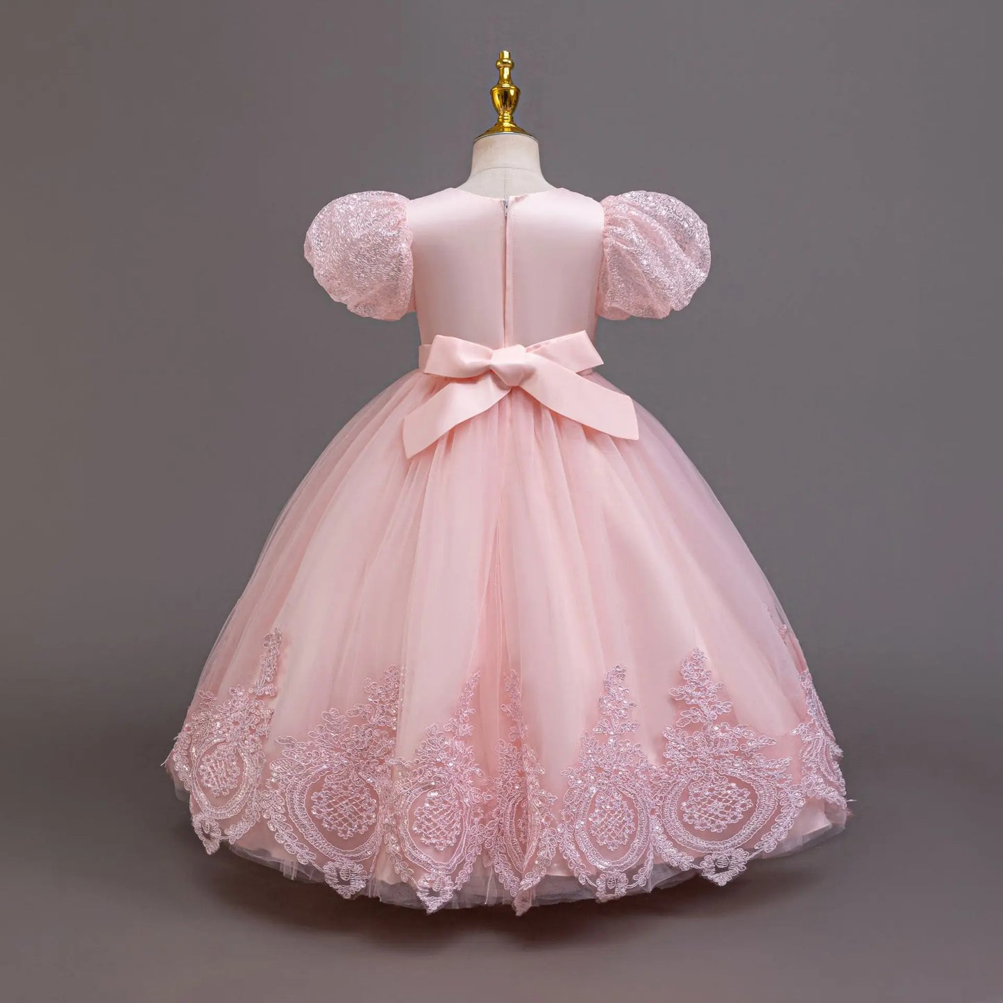 New Girl Evening Dresses Festive Clothing Children Elegant Wedding Dress for Party Girls' White Clothes