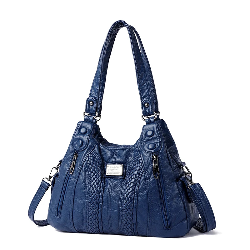 Fashion Leather Handbag for Women Shoulder Bags Genuine Sheepskin Crossbody Bag for Women Messenger Bag Tote Moms Bag