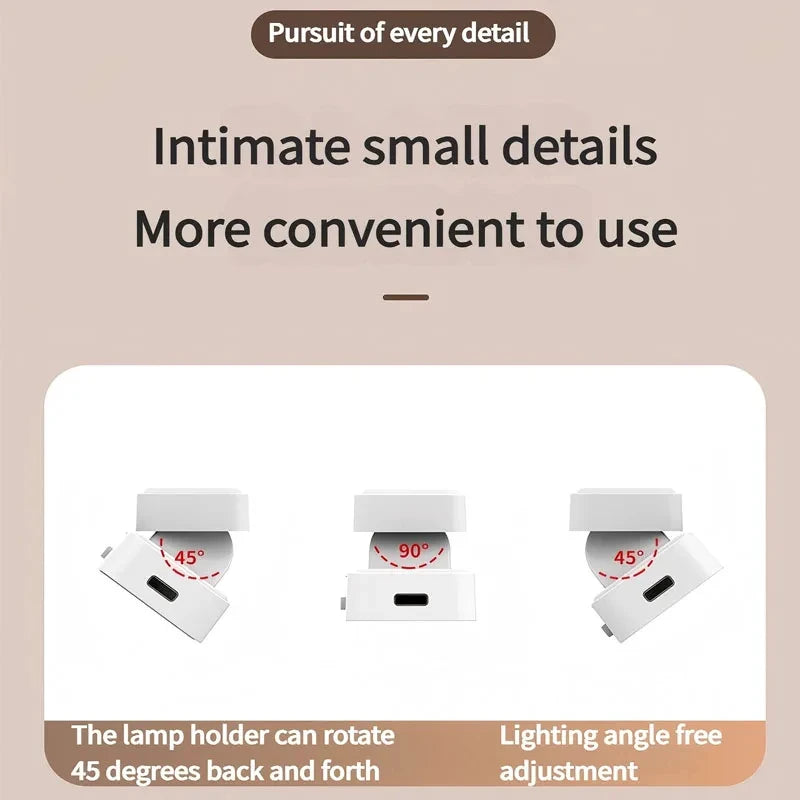 Lampe de Bureau Tactile Magnétique Rechargeable | Batterie Intégrée | Lecture, Miroir & Chevet
