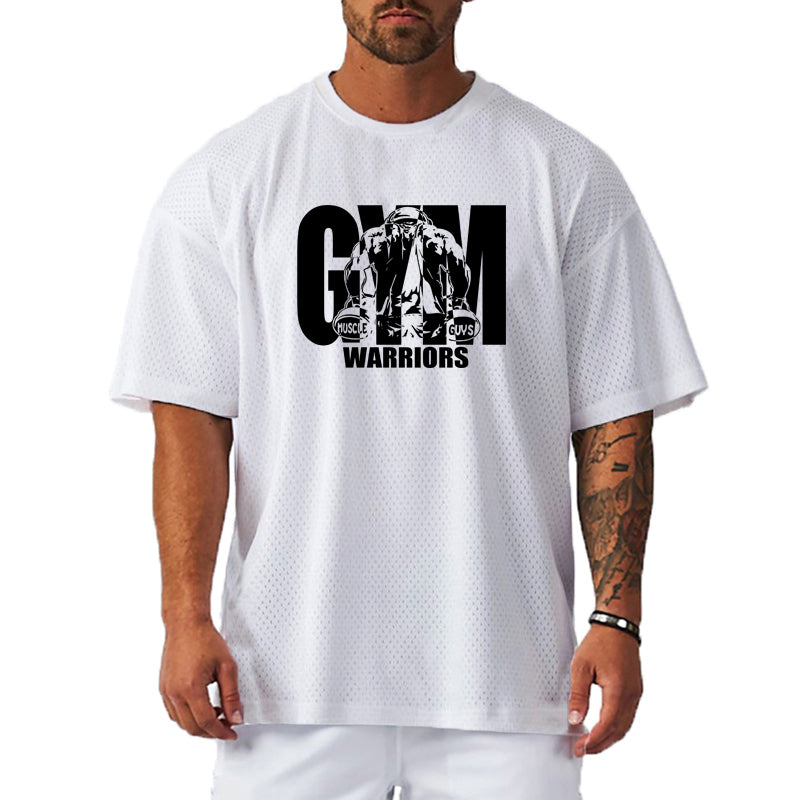 T-shirt de sport en polyester pour homme | Maille tricotée