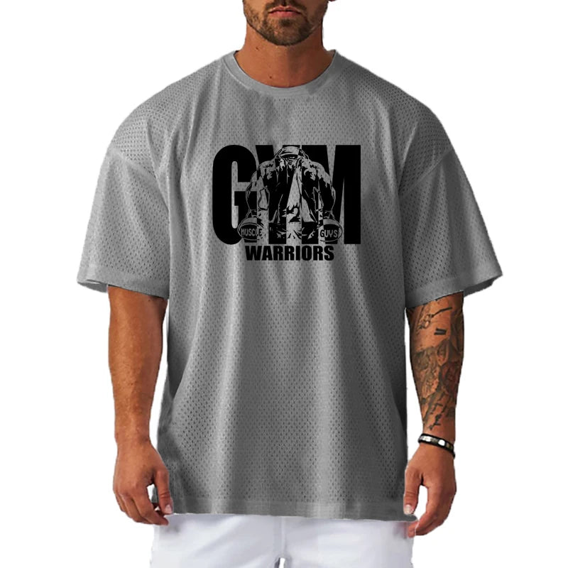 T-shirt de sport en polyester pour homme | Maille tricotée