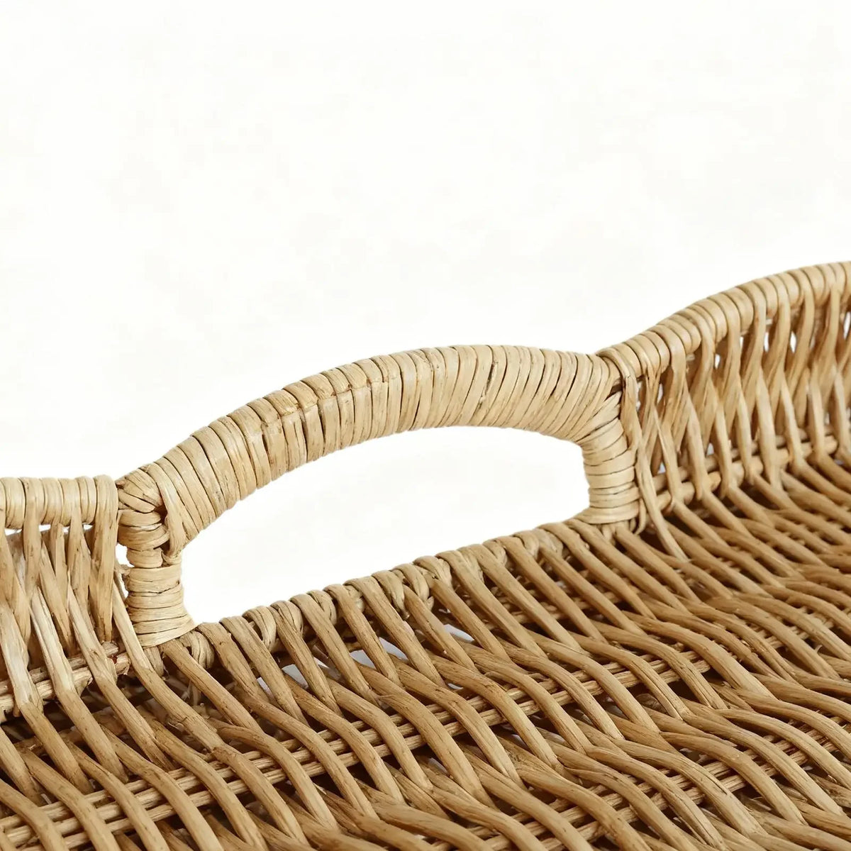 Woven Tray Imitation Rattan Sofa Decor Decorative Tray Basket For Remote Control Book Breakfast Living Room Bedroom Coffee Table