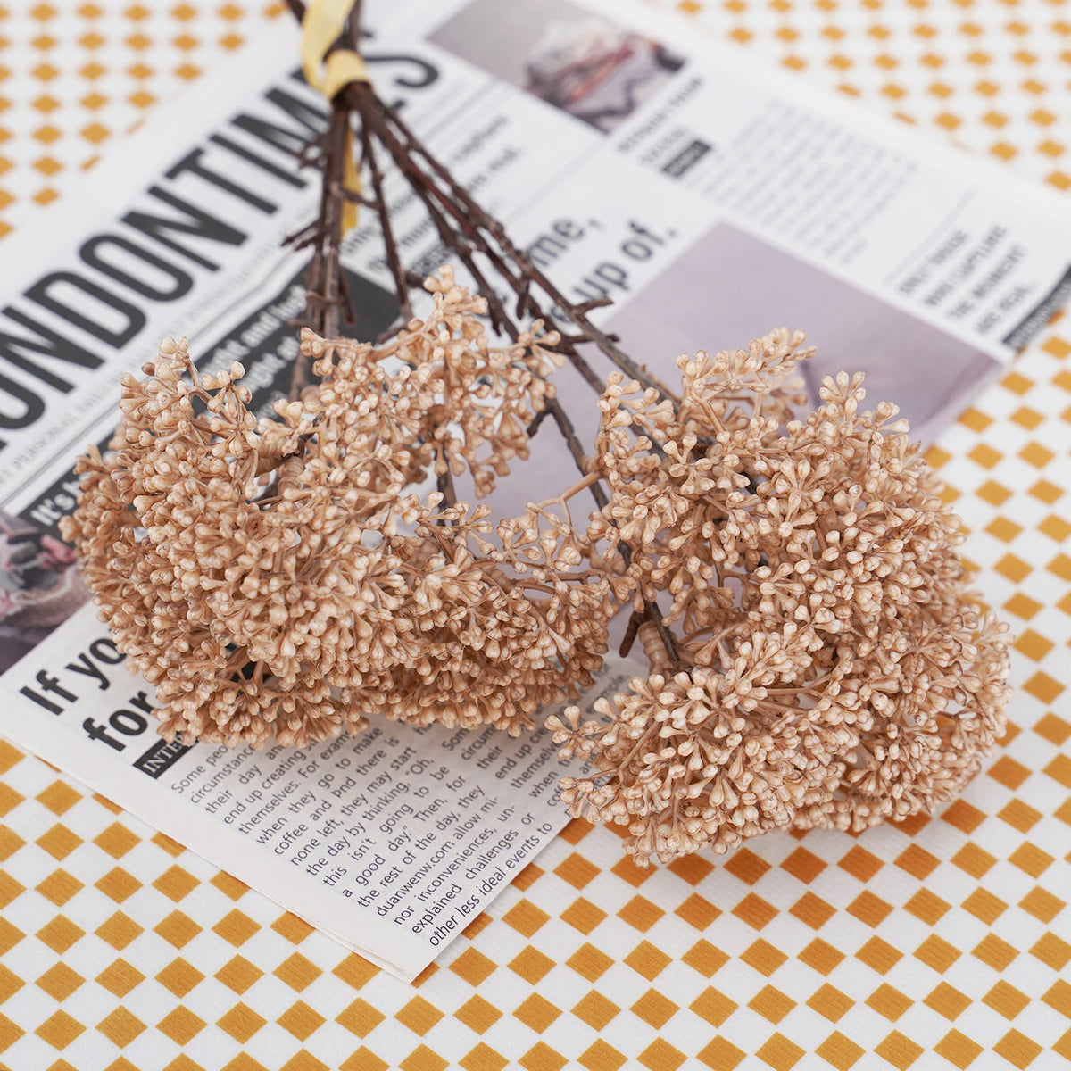 Artificial Flower Artificial Plants Bouquet DIY Flower Arrangement Millet Flower Home Decoration Wedding Party Fake Flowers