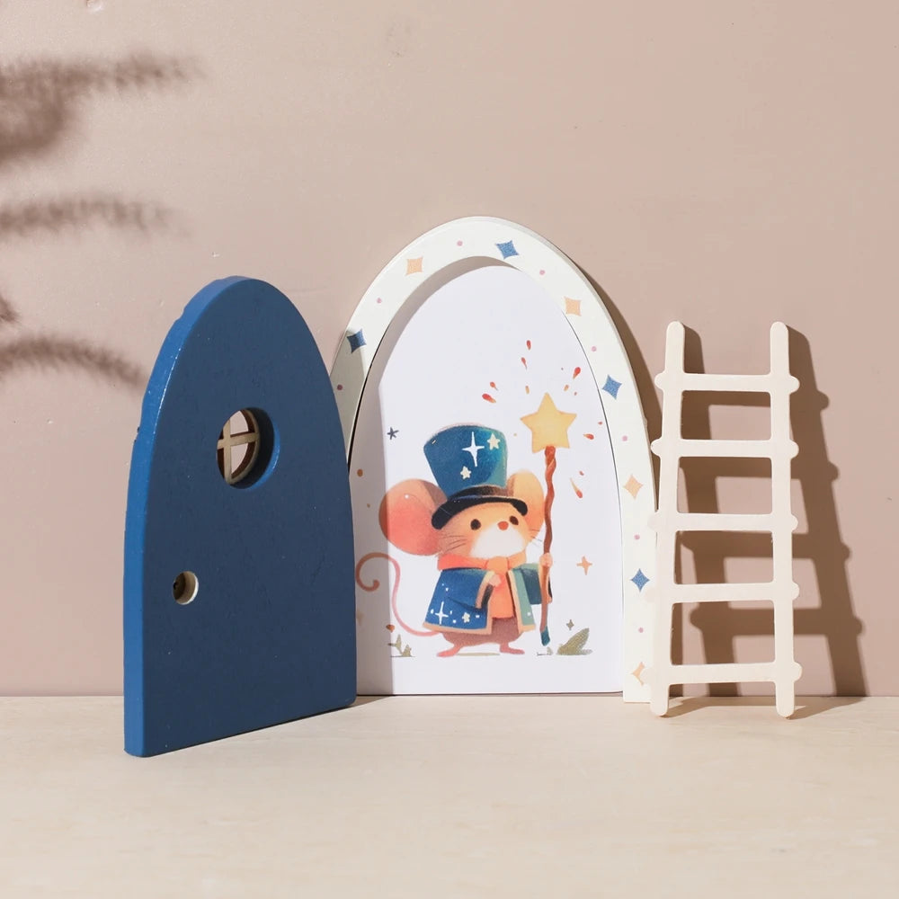 Porte Miniature Fée en Bois | Décoration Chambre Enfant & Jardin | Accessoire Conte de Fées