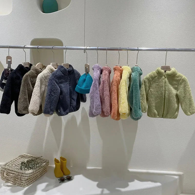 Manteau Enfant 2025 | Veste Polaire Chaude Garçon Fille | Printemps-Automne-Hiver Bébé