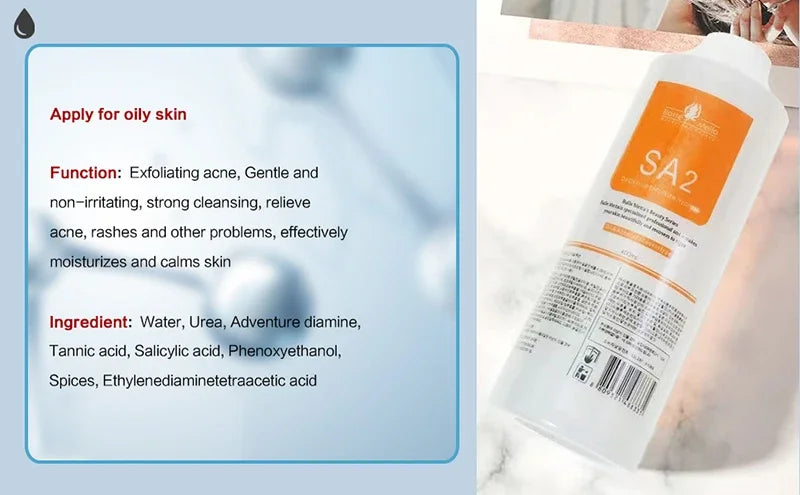 Facial Skincare Face Serum AS1 SA2 AO3 Aqua Peel Solution For Facial Machine Skin Deep Cleaning 400ml Kit of 3 Serums