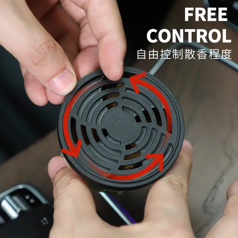 High-End Car Aroma Diffuser, Small Wooden Fragrance Canister, Car Perfume, Car Balm, Car Ornament