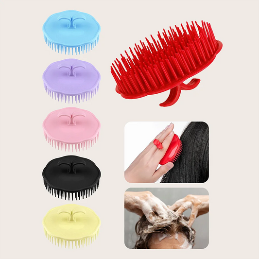 Brosse Shampoing Massante Cuir Chevelu | Peigne Douche | Soin Racines Anti-Dangéraisons