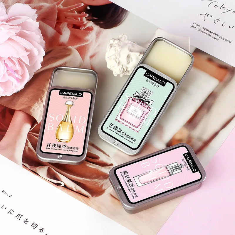 Woman Body Pheromone Perfume Solid Balm Long Lasting Fragrance Light Fragrance Portable Solid Perfume Balm