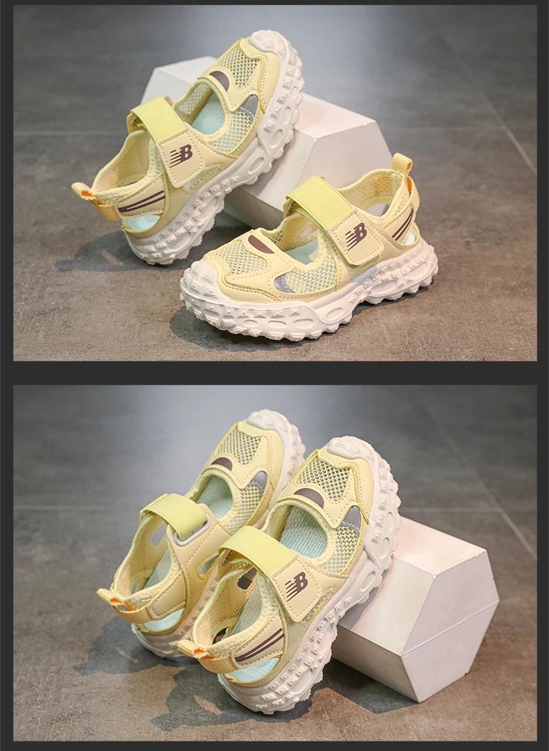 Baskets Été Mesh Chunky Enfant | Respirantes Crénelées | Plage & Casual Garçon Fille