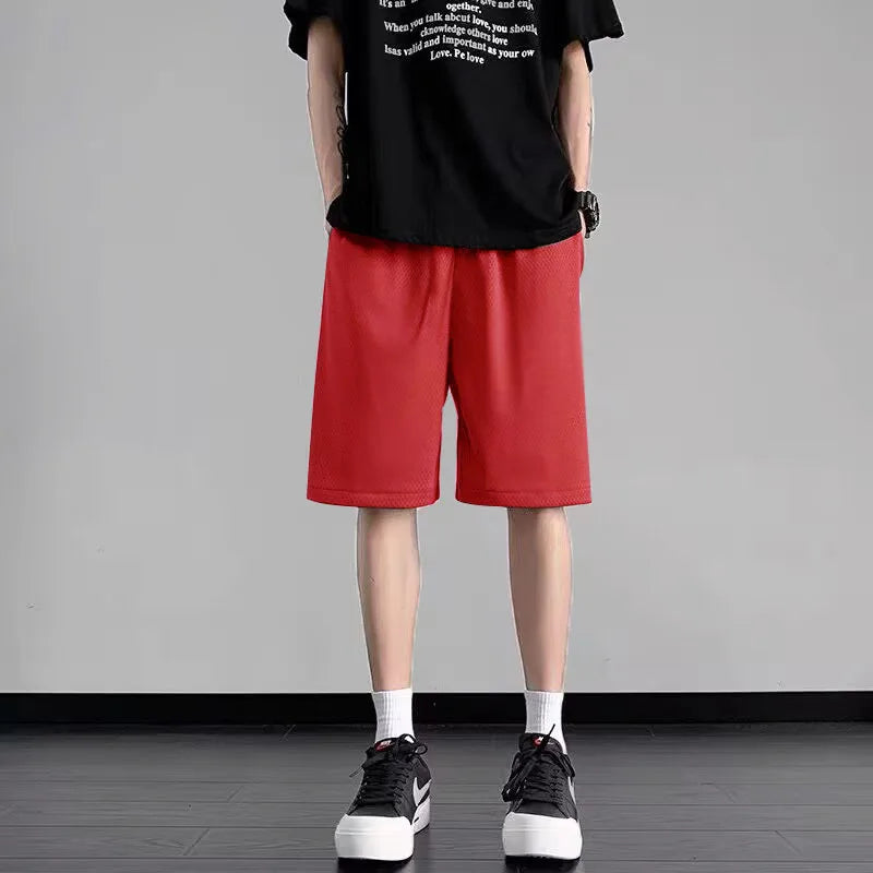 Short uni en polyester pour homme | Style décontracté