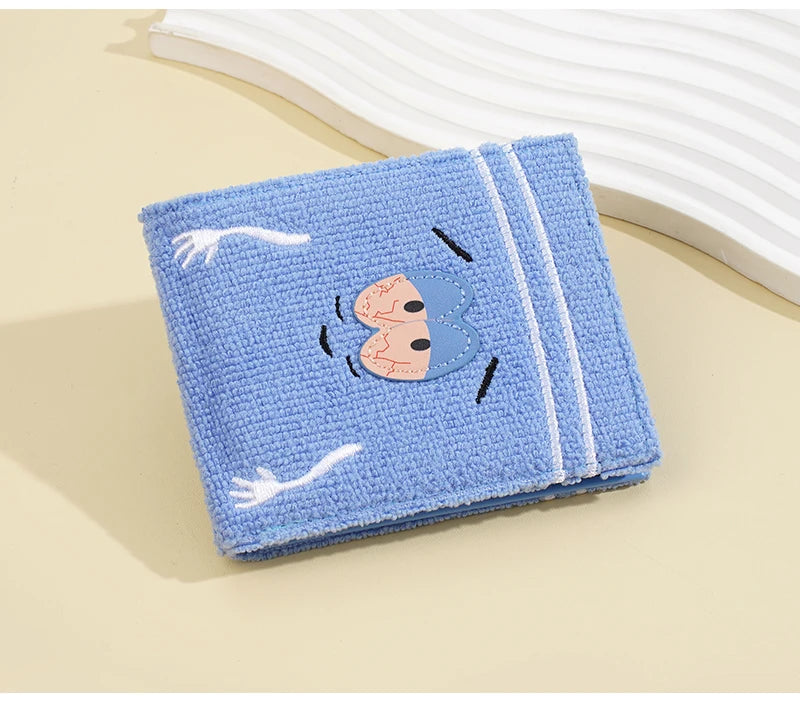 Portefeuille Peluche Dessin Animé Femme | Doux & Moelleux | Porte-Monnaie Fermeture Éclair PU | Cadeau Filles