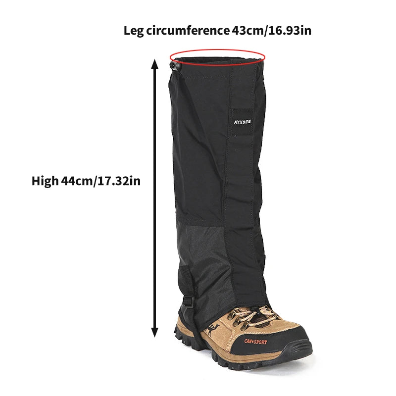 Guêtres Imperméables Extérieur | Randonnée Chasse Camping Ski | Protection Jambe Neige Hiver