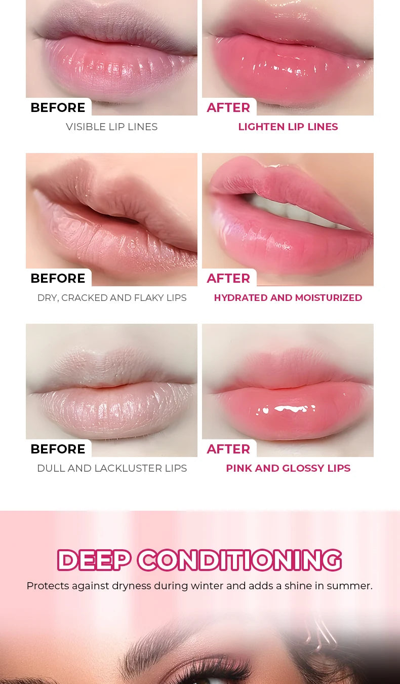 Beauty Glazed Bear Moisturizing Lipstick, Colored Lip Balm, Nourishing Lip Stick, Easy to Color, Watery