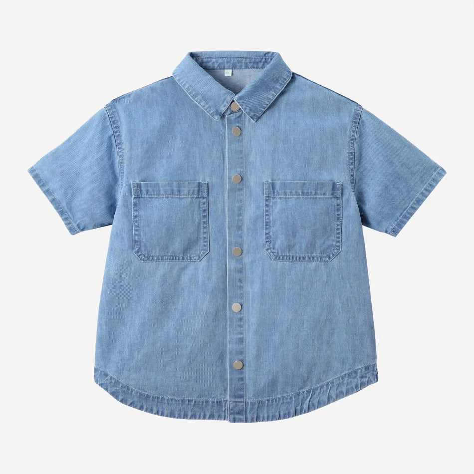 Collection Denim Bleu AS SS2026 | Tissu Bambou Haute Qualité | Tenue Famille Semaine | Fille & Garçon