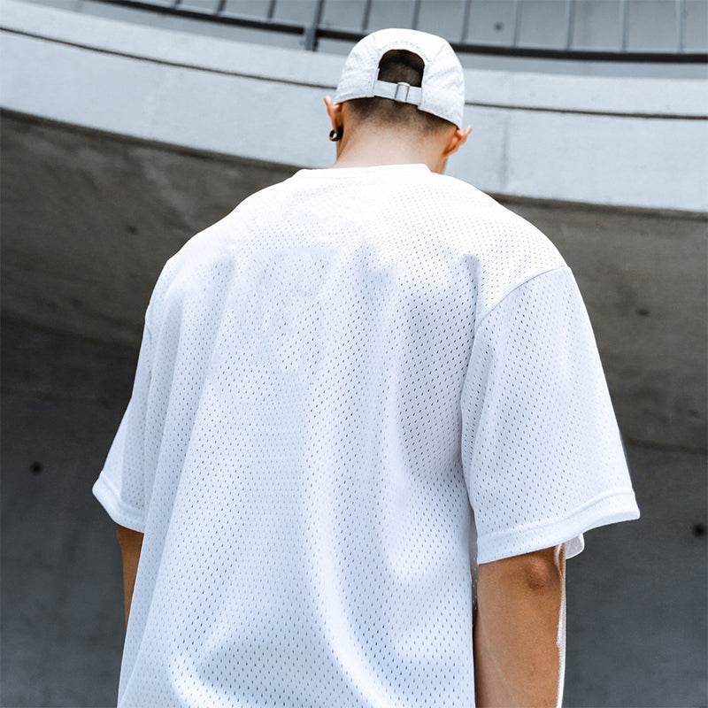 T-shirt de sport en polyester pour homme | Maille tricotée