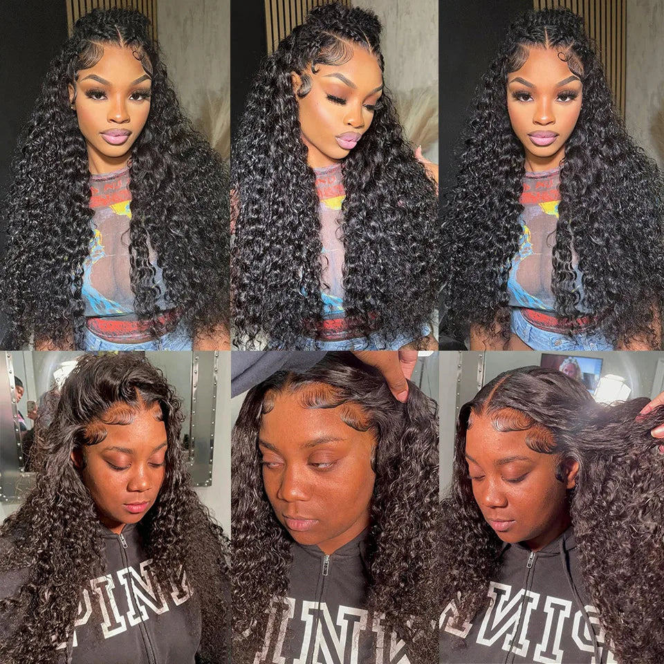 Perruque Kinky Curly Swiss Lace | Glueless | Pré-Pluçuée | Ligne Naturelle | Cheveux Humains | Femme